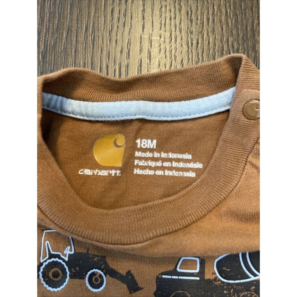Carhartt 18 Month Baby Bodysuit Long Sleeve Hard At Work